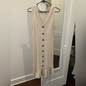 Oatmeal linen dress